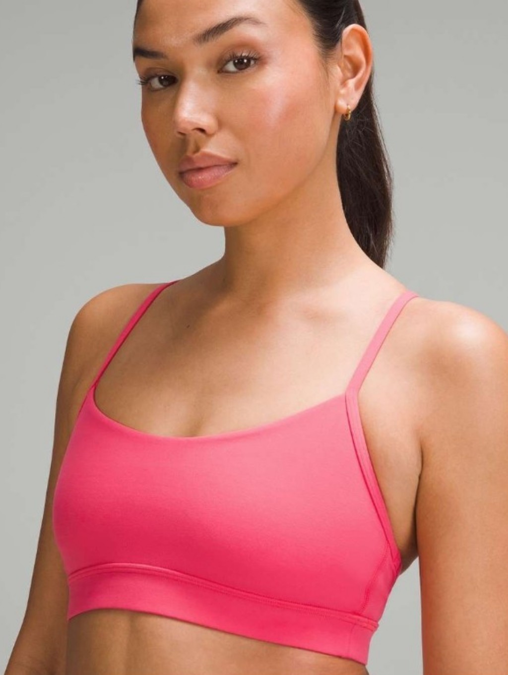 Lululemon Flow Y Bra Nulu *Light Support, C-D Cups Size 10 Glaze Pink